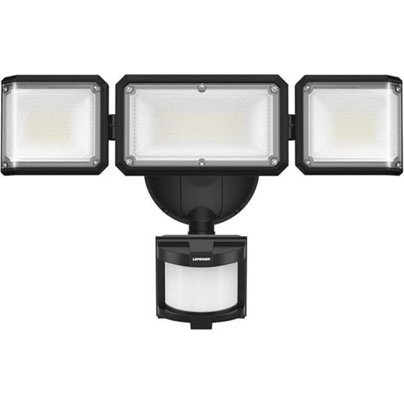45W Flood Lights Motion Sensor Outdoor Lights, 4800LM LED Security Ligh - Picture 6 of 6